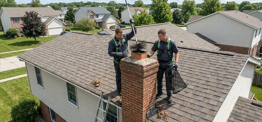 Bird Removal From Chimney in Burke