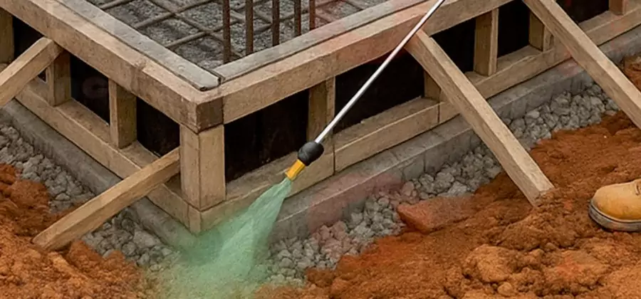 Foundation Slab Termite Treatment in Burke
