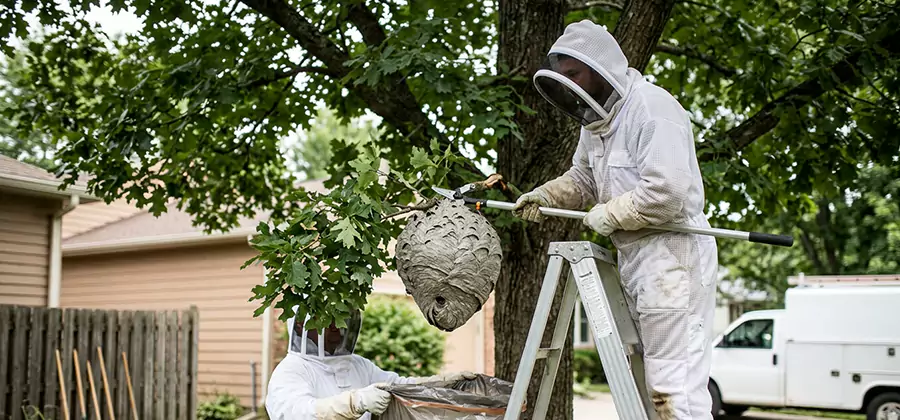 Wasp Nest in Tree Removal Burke